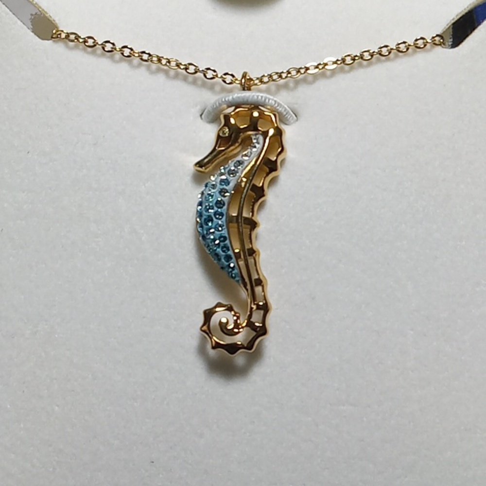 Swarovski seahorse necklace